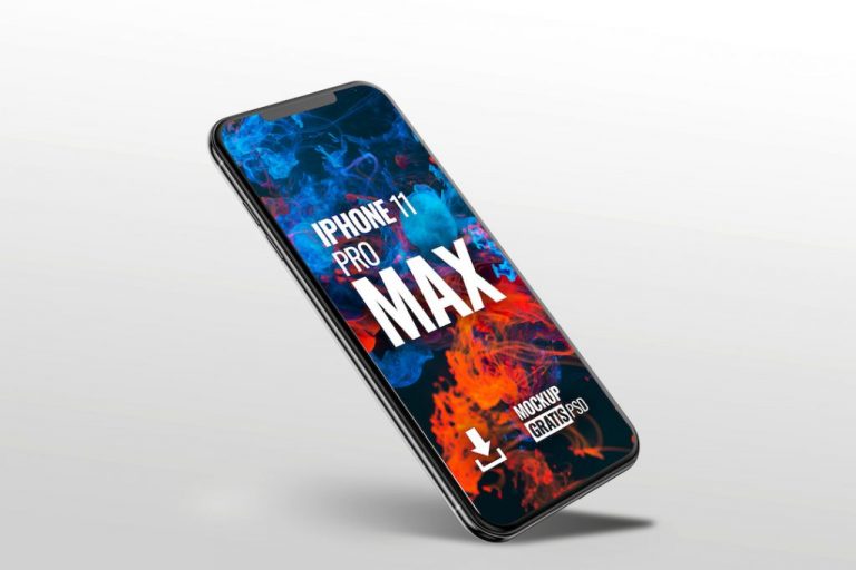 Mockup en PSD de un iPhone Pro Max