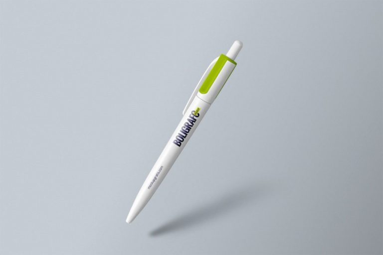 Mockup de un bolígrafo en formato PSD de Adobe Photoshop